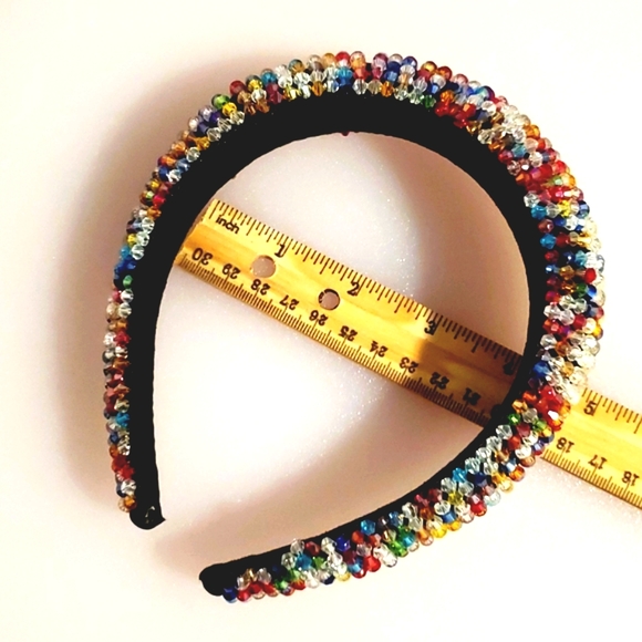 CRYSTAL covered headband dazzling prom wedding NWOT - Picture 9 of 9